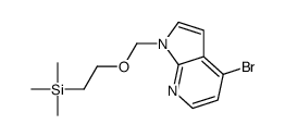 4-溴-1-(((2-(三甲基甲硅烷基)乙氧基)甲基)-1H-吡咯并[2,3-b]吡啶结构式