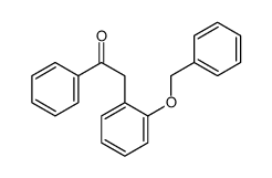 1-phenyl-2-(2-phenylmethoxyphenyl)ethanone Structure