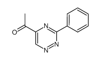 5-acetyl-3-phenyl-1,2,4-triazine Structure