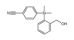 4-[[2-(hydroxymethyl)phenyl]-dimethylsilyl]benzonitrile Structure