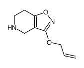 3-Allyloxy-4,5,6,7-tetrahydroisoxazolo[4,5-c]pyridine结构式