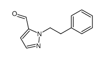 2-phenethyl-2H-pyrazole-3-carbaldehyde Structure