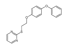 2-[2-(4-phenoxyphenoxy)ethylsulfanyl]pyrimidine结构式