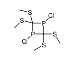 1,3-dichloro-2,2,4,4-tetrakis(methylsulfanyl)-1,3-diphosphetane Structure