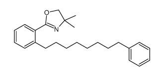 4,4-dimethyl-2-[2-(8-phenyloctyl)phenyl]-5H-1,3-oxazole结构式