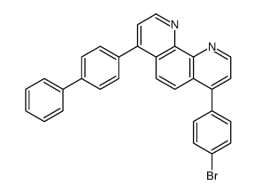 4-(4-bromophenyl)-7-(4-phenylphenyl)-1,10-phenanthroline Structure
