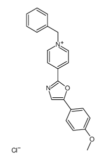 1-Benzyl-4-[5-(4-methoxy-phenyl)-oxazol-2-yl]-pyridinium; chloride Structure