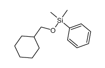 (cyclohexylmethoxy)dimethyl(phenyl)silane Structure