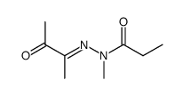 propionic acid-[methyl-(1-methyl-2-oxo-propylidene)-hydrazide]结构式