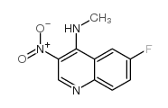 6-氟-N-甲基-3-硝基喹啉-4-胺结构式