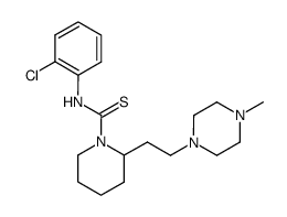 1-<2-Chlor-phenylthiocarbamoyl-2-<2-(4-methyl-piperazino)-aethyl>-piperidin Structure