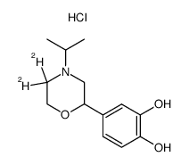 2-<3,4-bis(benzyloxy)phenyl>-4-isopropyl-5,5-dideuteriomorpholine hydrochloride结构式