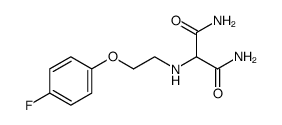2-[2-(4-fluorophenoxy)ethylamino]malonamide Structure