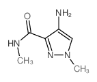 4-氨基-N,1-二甲基-1H-吡唑-3-羧酰胺结构式