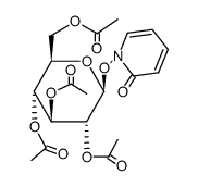 1-(2,3,4,6-tetra-O-acetyl-β-D-glucopyranosyloxy)-pyridin-2(1H)-one结构式