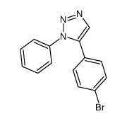 5-(4-bromophenyl)-1-phenyl-1H-[1,2,3]-triazole Structure