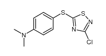 4-((3-chloro-1,2,4-thiadiazol-5-yl)thio)-N,N-dimethylaniline Structure