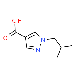 1-(2-Methylpropyl)-1H-pyrazole-4-carboxylic acid结构式