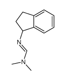 N'-(2,3-dihydro-1H-inden-1-yl)-N,N-dimethylmethanimidamide结构式