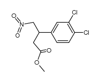 4-nitro-3-(3,4-dichlorophenyl)butanoic acid methyl ester Structure