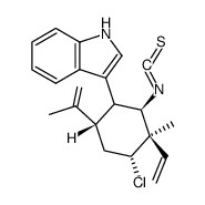 (+)-3-[(1S)-4α-Chloro-3β-ethenyl-2β-isothiocyanato-3-methyl-6α-(1-methylethenyl)cyclohexane-1β-yl]-1H-indole picture