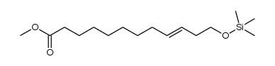 1-methyl-12-trimethylsilyloxy-9-dodecenoate Structure
