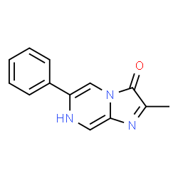 2-methyl-6-phenyl-3,7-dihydroimidazo(1,2-a)pyrazin-3-one structure