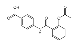 4-(2-acetoxy-benzoylamino)-benzoic acid结构式