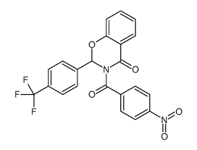 3-(4-nitrobenzoyl)-2-[4-(trifluoromethyl)phenyl]-2H-1,3-benzoxazin-4-one结构式