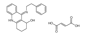 (Z)-but-2-enedioic acid,9-(2-phenylethylamino)-1,2,3,4-tetrahydroacridin-1-ol结构式