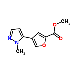 Methyl 4-(1-methyl-1H-pyrazol-5-yl)-2-furoate Structure