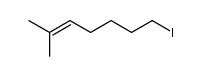 1-iodo-6-methyl-5-heptene Structure