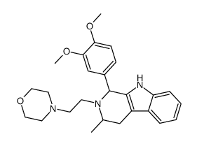 1-(3,4-Dimethoxy-phenyl)-3-methyl-2-(2-morpholin-4-yl-ethyl)-2,3,4,9-tetrahydro-1H-β-carboline Structure