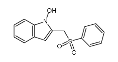 1-hydroxy-2-[(phenylsulfonyl)methyl]indole Structure