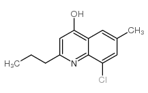 8-CHLORO-6-METHYL-2-PROPYL-4-QUINOLINOL structure