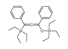 1,3-diphenyl-3-triethylsilyl-1-triethylsilyloxy-1,2-propanediene Structure