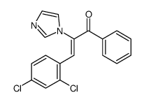 3-(2,4-dichlorophenyl)-2-imidazol-1-yl-1-phenylprop-2-en-1-one结构式