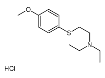 N,N-diethyl-2-(4-methoxyphenyl)sulfanylethanamine,hydrochloride结构式