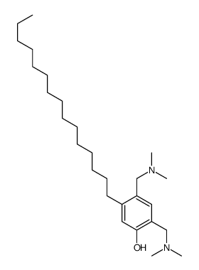 2,4-bis[(dimethylamino)methyl]-5-pentadecylphenol Structure