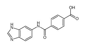 4-(3H-benzimidazol-5-ylcarbamoyl)benzoic acid Structure