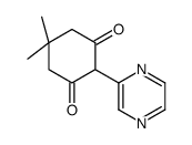 5,5-dimethyl-2-pyrazin-2-ylcyclohexane-1,3-dione结构式