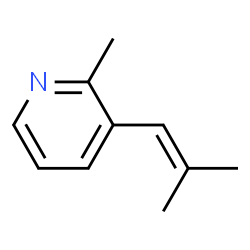 Pyridine, 2-methyl-3-(2-methyl-1-propenyl)- (9CI) structure