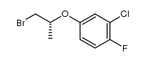 (R)-2-(3-chloro-4-fluorophenoxy)propyl bromide结构式