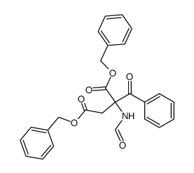 dibenzyl α-benzoyl-α-formylaminosuccinate结构式