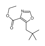 ethyl 5-(2,2-dimethylpropyl)-1,3-oxazole-4-carboxylate结构式