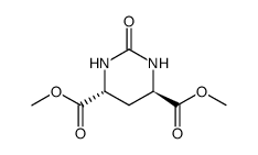 trans-4,6-dicarbomethoxy-3,4,5,6-tetrahydropyrimidin-2(1H)-one结构式