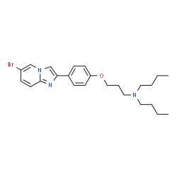 2-(4-Dibutylaminopropoxyphenyl)- 6-bromoimidazo[1,2-a]pyridine结构式