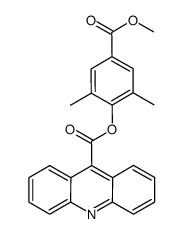 2',6'-dimethyl-4'-methoxycarbonylphenyl acridine-9-carboxylate structure