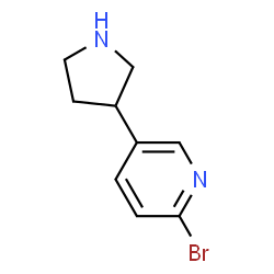 2-bromo-5-(pyrrolidin-3-yl)pyridine结构式