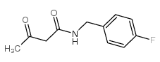 N-[(4-fluorophenyl)methyl]-3-oxobutanamide结构式